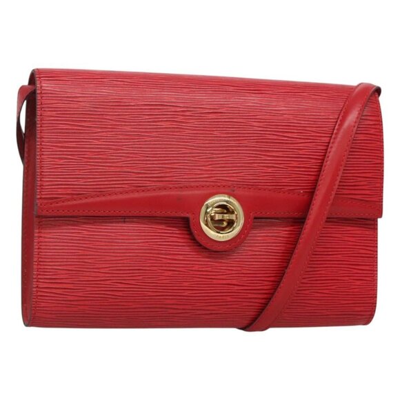 LOUIS VUITTON Epi Pochette Arche Shoulder Bag Red LV Auth - Picture 1 of 16